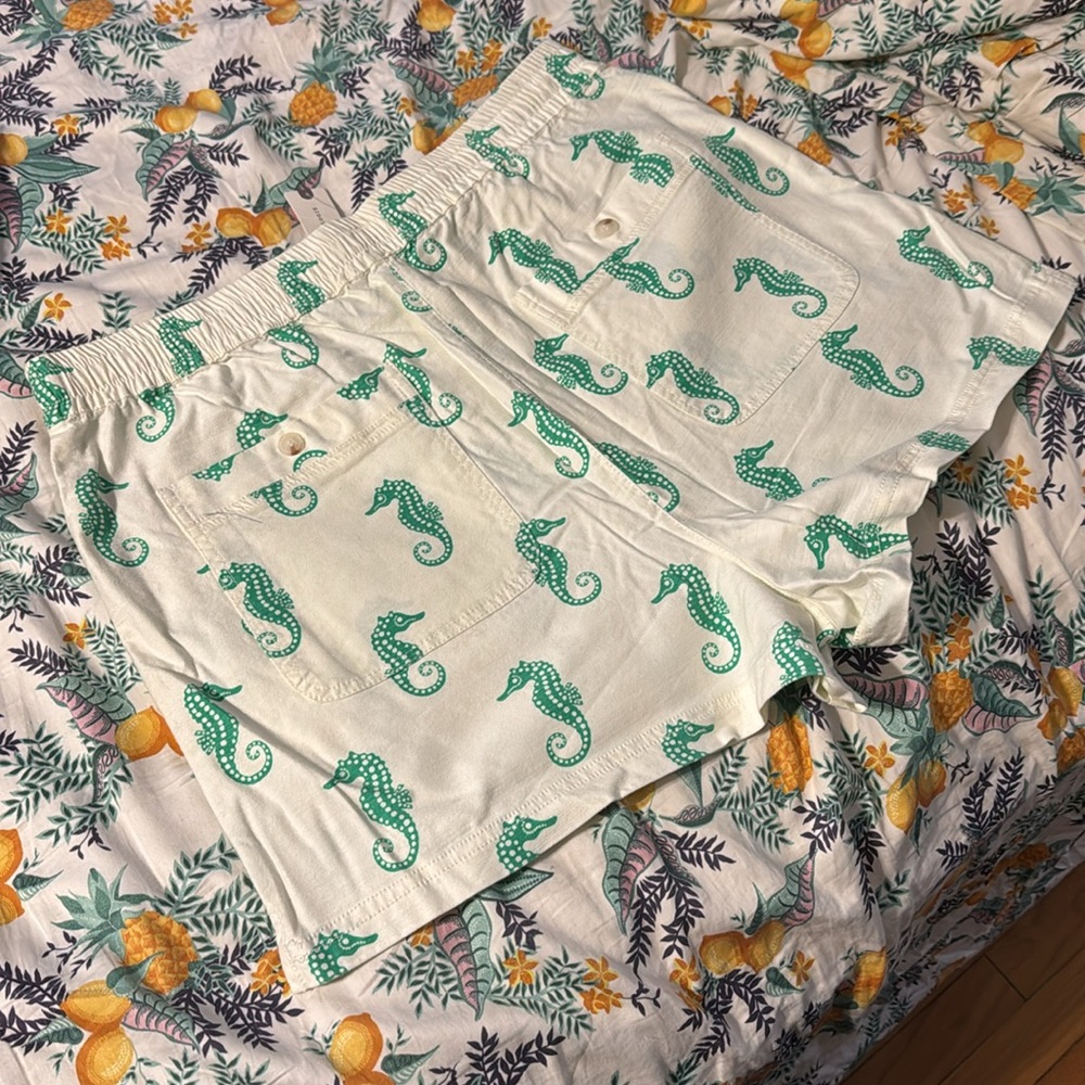 ✨ Anthropologie Escape Seahorse Shorts Sz XL - Picture 6 of 6